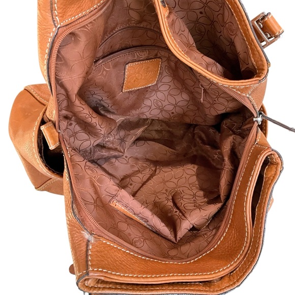 Vintage Fossil Brown Leather Shoulder Bag Tote Purse Classic Everyday Handbag - Picture 10 of 16